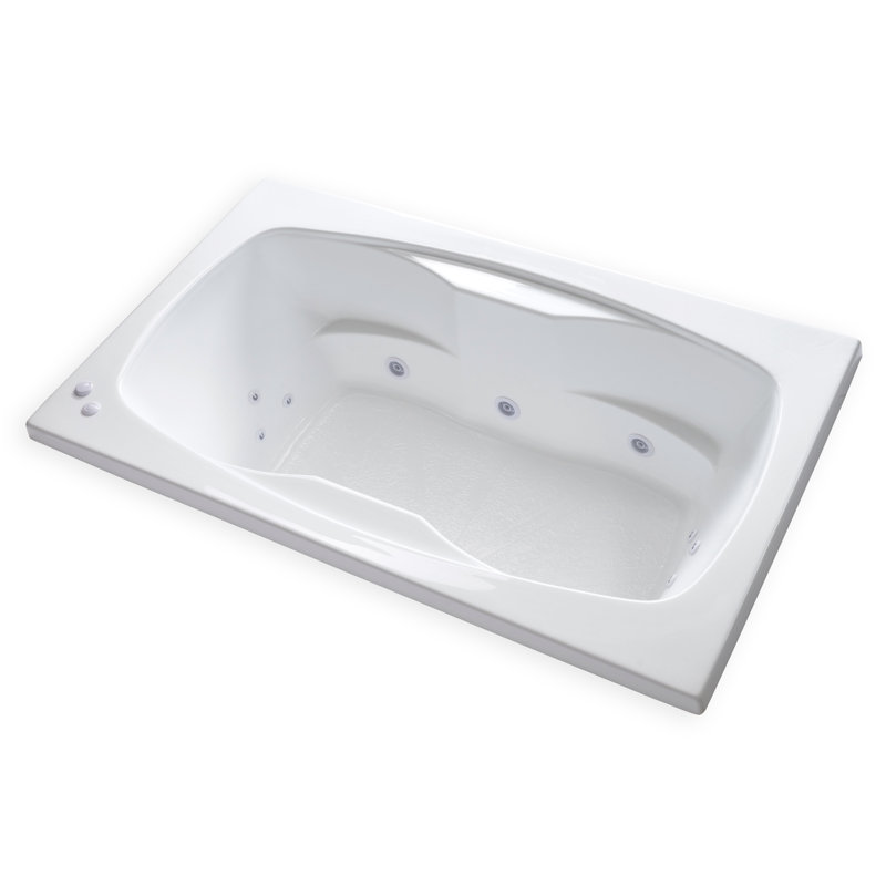 Carver Tubs 72" x 42" Drop in Whirlpool Bathtub Wayfair
